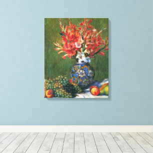Stillleben Blumen und Früchte von Pierre Renoir Leinwanddruck