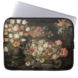Stillleben Blumen, Vintage Floral Barock Laptopschutzhülle