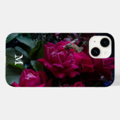 Stillleben-Blumenfoto mit Monogramm Case-Mate iPhone Hülle (Rückseite (Horizontal))