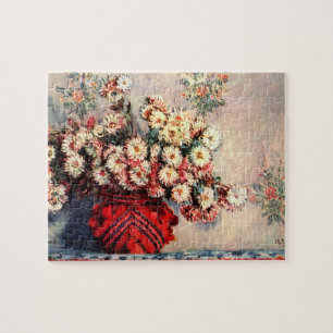 Stillleben Chrysanthemen von Claude Monet Puzzle