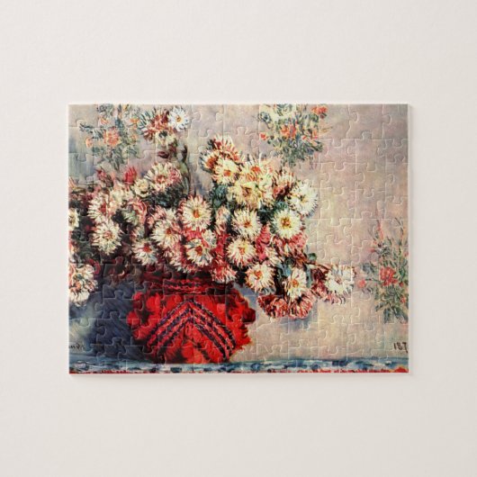 Stillleben Chrysanthemen von Claude Monet Puzzle (Horizontal)