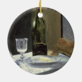 Stillleben Claude Monets | mit Flaschen Keramikornament (Hinten)