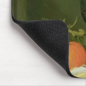 Stillleben der Austern, Trauben, Brot Mousepad (Ecke)