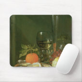 Stillleben der Austern, Trauben, Brot Mousepad (Mit Mouse)