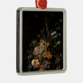 Stillleben der Frucht Silbernes Ornament (Rechts)