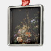 Stillleben der Frucht Silbernes Ornament (Links)