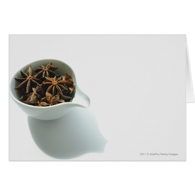 Stillleben der Gewürze in einer weißen Schüssel (Vorderseite (Horizontal))