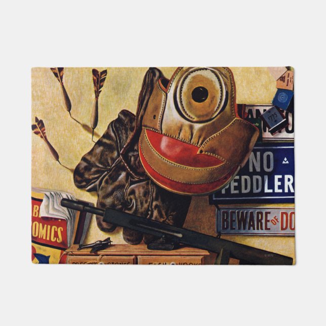 Stillleben der Jungen-Spielwaren Fußmatte (Vorderseite)