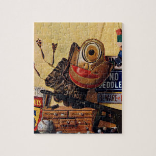 Stillleben der Jungen-Spielwaren Puzzle