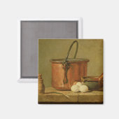 Stillleben der Küchenherde, Cauldron Magnet (Vorderseite/Rückseite)