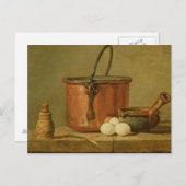 Stillleben der Küchenherde, Cauldron Postkarte (Vorne/Hinten)