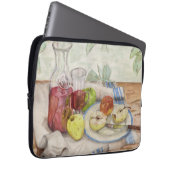 Stillleben der Obst- und Weinmalerei Laptopschutzhülle (Vorne Rechts)