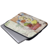 Stillleben der Obst- und Weinmalerei Laptopschutzhülle (Vorne Knopf)