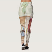 Stillleben der Obst- und Weinmalerei Leggings (Rückseite)