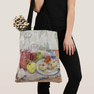 Stillleben der Obst- und Weinmalerei Tasche
