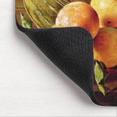 Stillleben der Orangen, der Melonen und der Kästen Mousepad (Ecke)