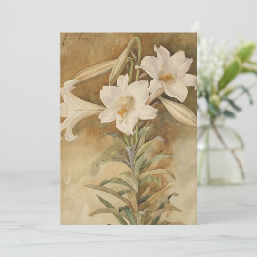 Stillleben der Osterlilien | John La Farge (Stehend Vorderseite)