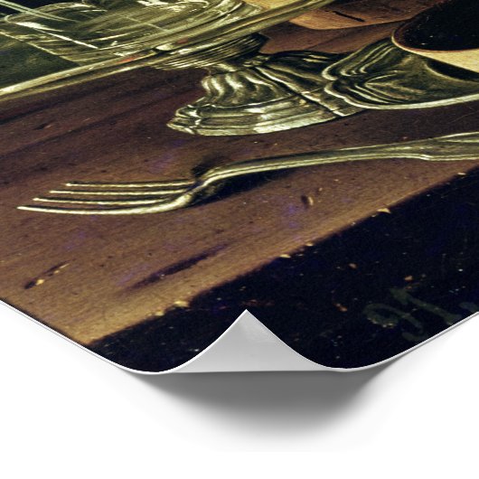 Stillleben. Der Snack Poster (Ecke)