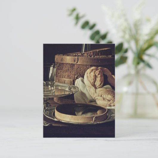 Stillleben. Der Snack Postkarte (Stehend Vorderseite)