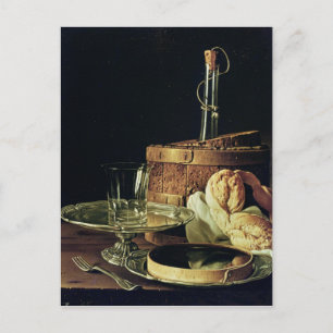 Stillleben. Der Snack Postkarte