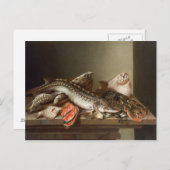 Stillleben des Fisches Postkarte (Vorne/Hinten)