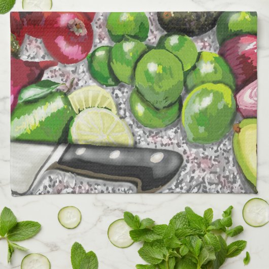 Stillleben des Koch Geschirrtuch (Gefaltet)