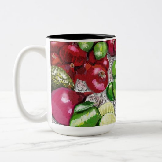 Stillleben des Koch Zweifarbige Tasse (Links)
