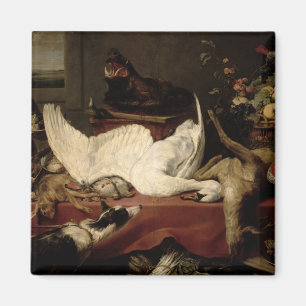 Stillleben des Spiels und der Schalentiere Magnet