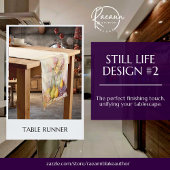 Stillleben Design Table Runner Kurzer Tischläufer