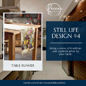 Stillleben Design Table Runner Kurzer Tischläufer
