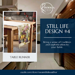 Stillleben Design Table Runner Kurzer Tischläufer