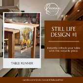 Stillleben Design Table Runner Kurzer Tischläufer