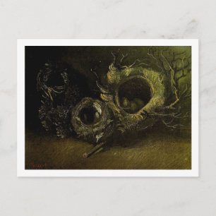 Stillleben Drei Vogelnester Van Gogh Fine Art Postkarte