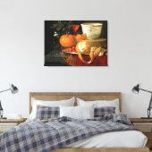 Stillleben einer Orange Leinwanddruck (Insitu (Schlafzimmer))