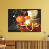 Stillleben einer Orange Leinwanddruck (Insitu (Wohnzimmer))