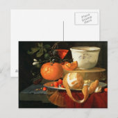 Stillleben einer Orange Postkarte (Vorne/Hinten)