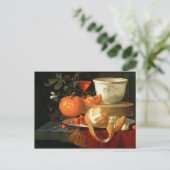 Stillleben einer Orange Postkarte (Stehend Vorderseite)