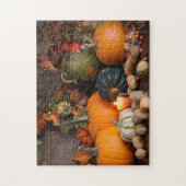 Stillleben Erntedekoration für Erntedank Puzzle (Vertikal)