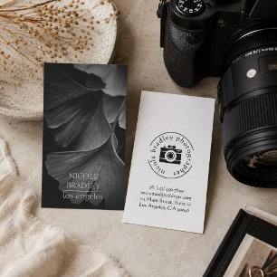 Stillleben-Fotografie Schwarz-Weiß Geschäft  Visitenkarte