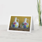 Stillleben Fotografie von dekorativen Vasen Karte (Vorderseite)