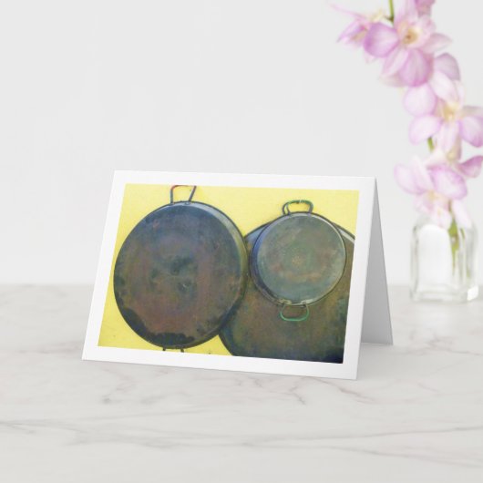 Stillleben Fotografie von Paella-Geschirr Karte (Orchidee)