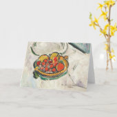 Stillleben Früchte | George Leslie Hunter Karte (Gelbe Blume)