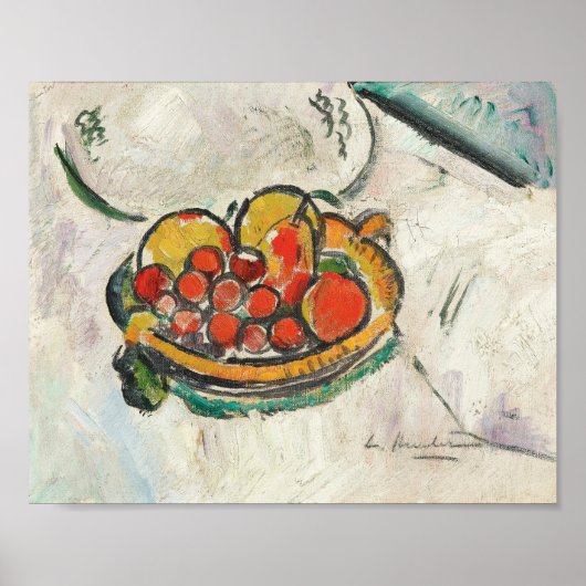 Stillleben Früchte | George Leslie Hunter Poster (Vorne)