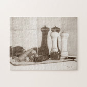 Stillleben Gemälde auf der Tafel Puzzle (Horizontal)