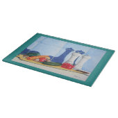 Stillleben Gemälde auf der Tafel Schneidebrett (Ecke)