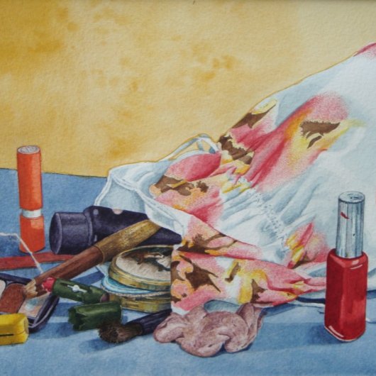 Stillleben Gemälde Retro-Make-up Tasche Puzzle