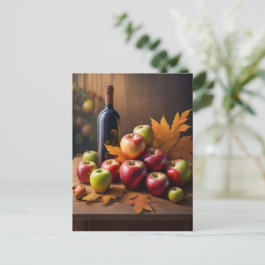 Stillleben, Herbstrückgang, Postkarte (Stehend Vorderseite)