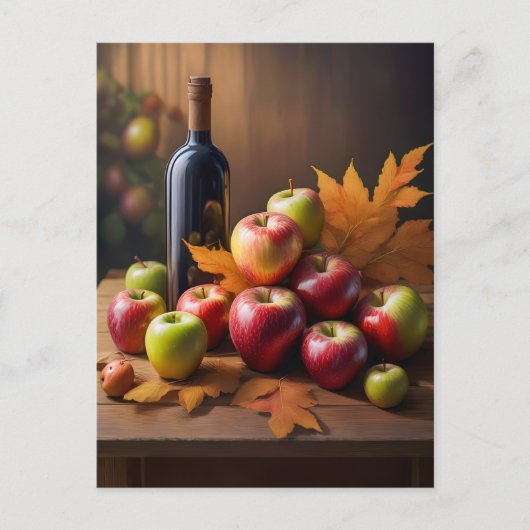 Stillleben, Herbstrückgang, Postkarte (Vorderseite)