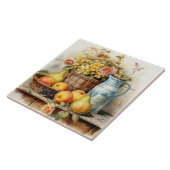 Stillleben im Stil der alten Welt - Keramik Fliese (Seite)