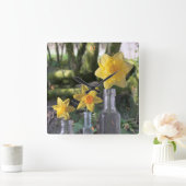 Stillleben im Wald Quadratische Wanduhr (Zuhause)